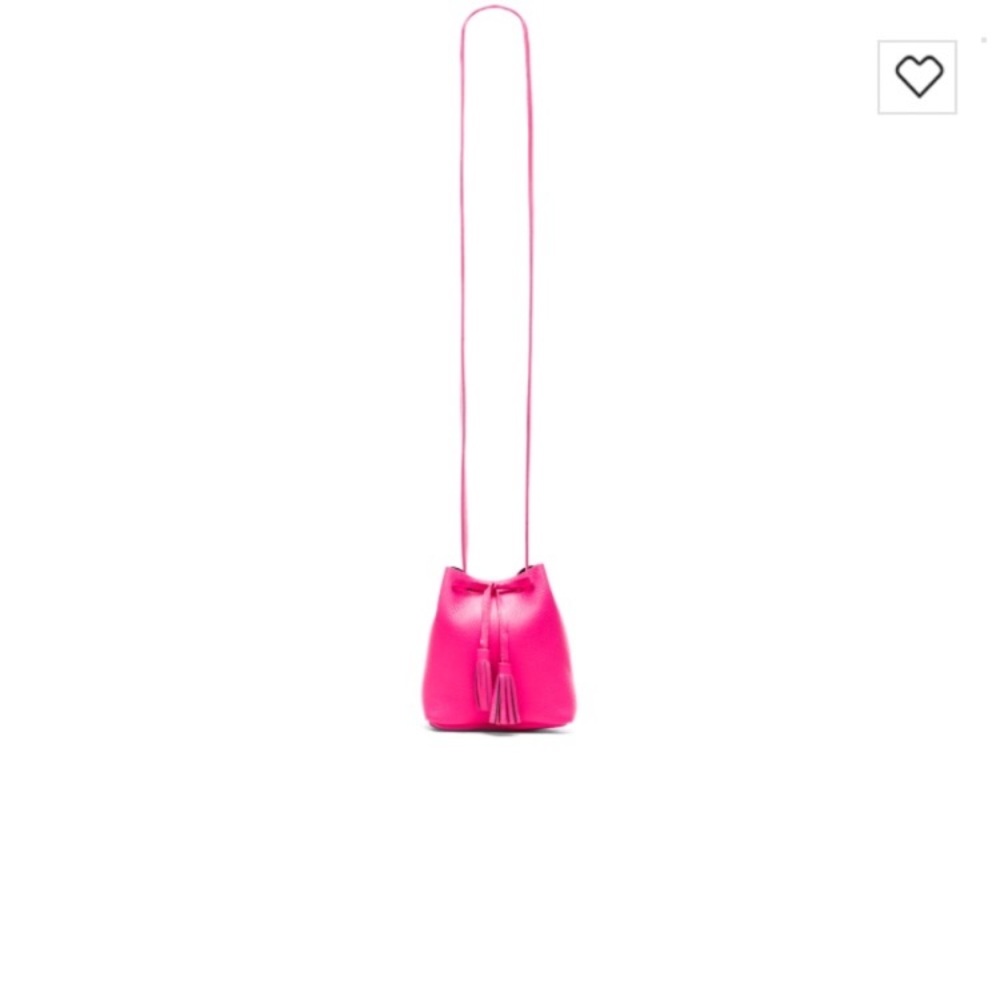 Schaffer The Greta Bucket Bag in Fluorescent Pink